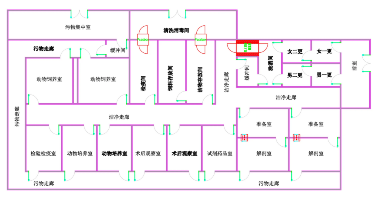 動物實驗室建設規(guī)劃圖